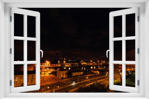 Fototapeta Naklejka Na Ścianę Okno 3D - Night landscape of Lisbon
