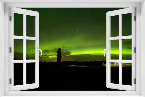 Fototapeta Naklejka Na Ścianę Okno 3D - aurora borealis