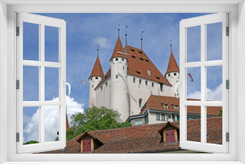 Fototapeta Naklejka Na Ścianę Okno 3D - Altstadt von Thun, Schweiz 