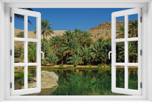 Fototapeta Naklejka Na Ścianę Okno 3D - Oman Wadi riverbed