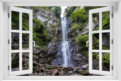 Fototapeta Naklejka Na Ścianę Okno 3D - Maral Waterfall. Borcka, Macahel,Artvin,Turkey