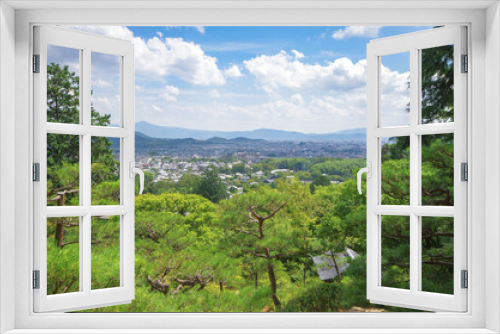 Fototapeta Naklejka Na Ścianę Okno 3D - 京都　小倉山からの風景