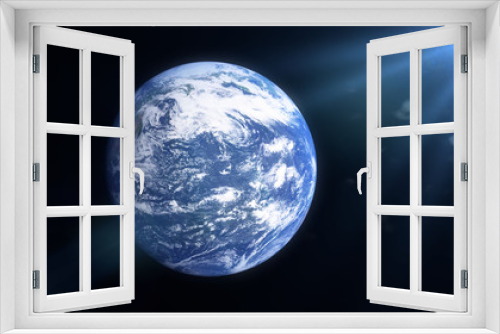 Fototapeta Naklejka Na Ścianę Okno 3D - the blue planet Earth 