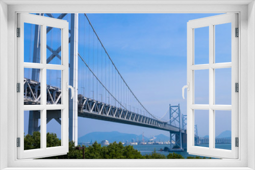 Fototapeta Naklejka Na Ścianę Okno 3D - 海にかかる橋