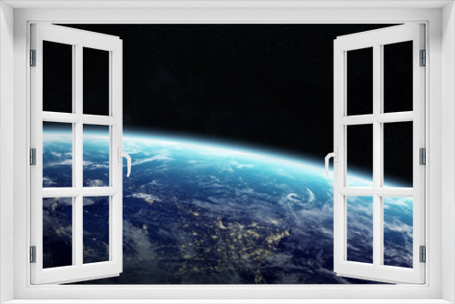 Fototapeta Naklejka Na Ścianę Okno 3D - Planet Earth in space 3D rendering elements of this image furnished by NASA