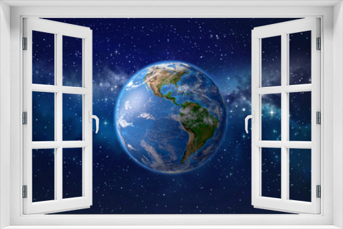 Fototapeta Naklejka Na Ścianę Okno 3D - Planet earth in outer space