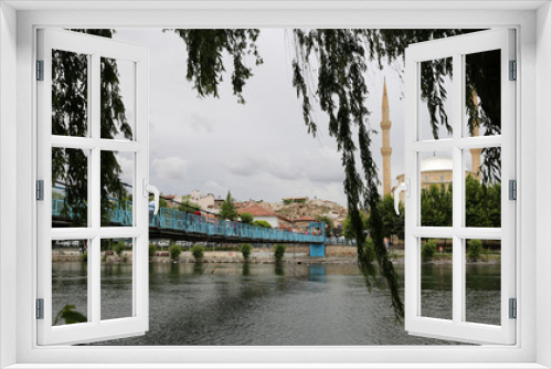 Fototapeta Naklejka Na Ścianę Okno 3D - Avanos Bridge over Kizilirmak, Avanos Town, Turkey