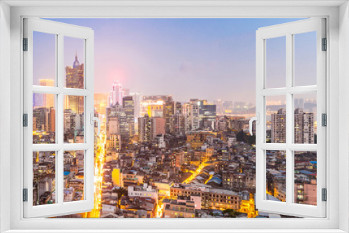 Fototapeta Naklejka Na Ścianę Okno 3D - Macau cityscape