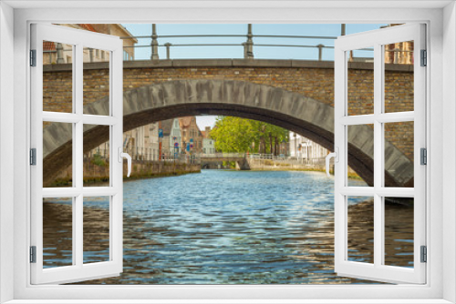Fototapeta Naklejka Na Ścianę Okno 3D - Capture done in Brugges Streets and Water Channels, Belgium