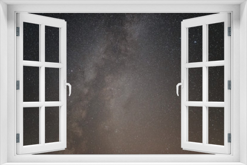Fototapeta Naklejka Na Ścianę Okno 3D - The center of our home galaxy, the Milky Way galaxy, night stars landscape