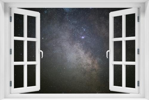 Fototapeta Naklejka Na Ścianę Okno 3D - The center of our home galaxy, the Milky Way galaxy, night stars landscape