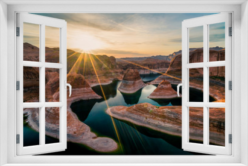 Fototapeta Naklejka Na Ścianę Okno 3D - Reflection Canyon at sunrise (Utah)