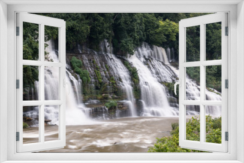 Fototapeta Naklejka Na Ścianę Okno 3D - Cascading Waterfall