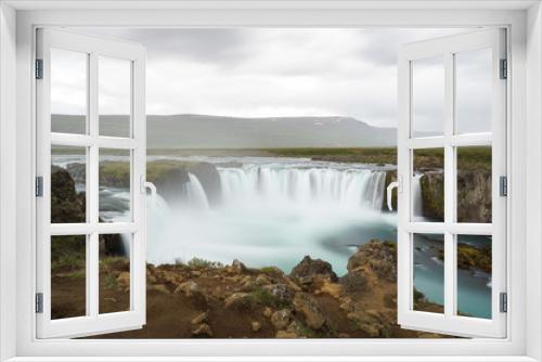 Fototapeta Naklejka Na Ścianę Okno 3D - Godafoss is a very beautiful Icelandic waterfall.