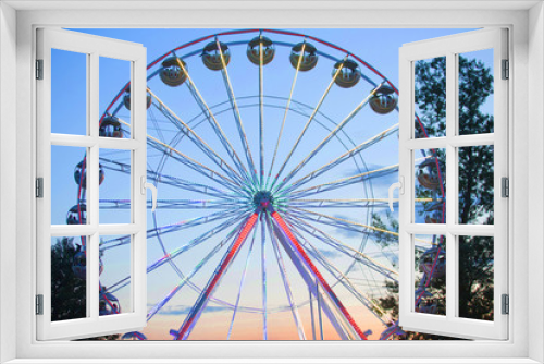 Fototapeta Naklejka Na Ścianę Okno 3D - summer festival ferris wheel 
