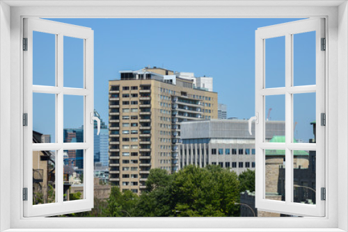 Fototapeta Naklejka Na Ścianę Okno 3D - Modern condo buildings in downtown Montreal, Canada