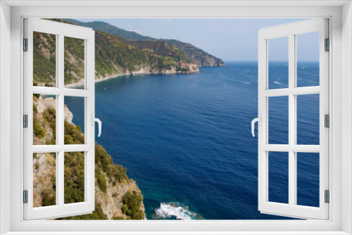 Fototapeta Naklejka Na Ścianę Okno 3D - Cinque Terre coast from Corniglia