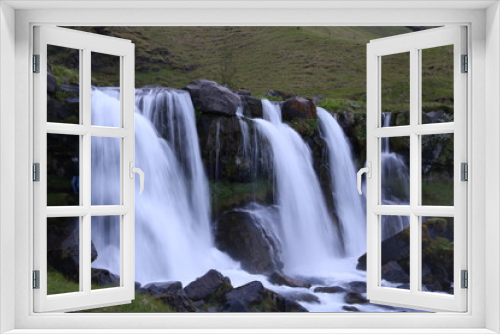 Fototapeta Naklejka Na Ścianę Okno 3D - Iceland Waterfall