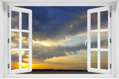Fototapeta Naklejka Na Ścianę Okno 3D - very beautiful Golden dawn