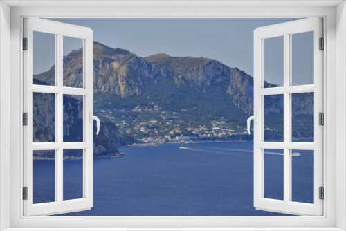 Fototapeta Naklejka Na Ścianę Okno 3D - Capri from Penisola Sorrentina.