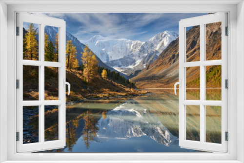 Fototapeta Naklejka Na Ścianę Okno 3D - Beautiful autumn landscape, Altai mountains Russia.