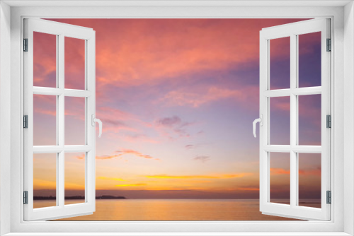 Fototapeta Naklejka Na Ścianę Okno 3D - purple sunset
