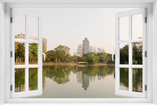 Fototapeta Naklejka Na Ścianę Okno 3D - Lumpini Park Bangkok