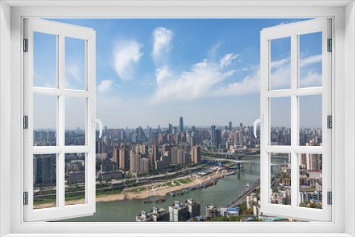 Fototapeta Naklejka Na Ścianę Okno 3D - panoramic view of cityscape in Chongqing,China.