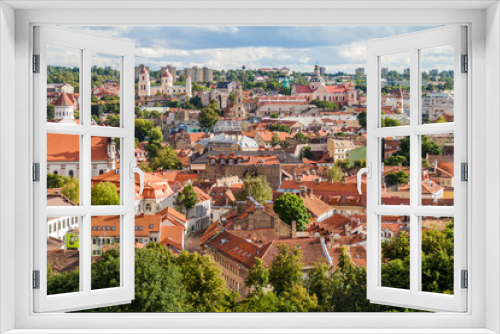 Fototapeta Naklejka Na Ścianę Okno 3D - Skyline of Vilnius, Lithuania