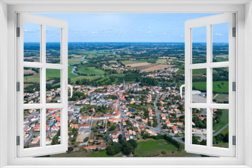 Fototapeta Naklejka Na Ścianę Okno 3D - Photographie aérienne du village de Port Saint Père
