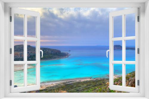 Fototapeta Naklejka Na Ścianę Okno 3D - Beautiful Balos beach on Crete, Greece