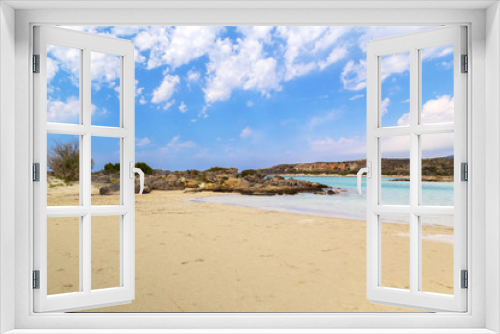 Fototapeta Naklejka Na Ścianę Okno 3D - Elafonissi beach on Crete, Greece