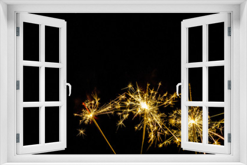 Fototapeta Naklejka Na Ścianę Okno 3D - Bright star, sparkler, happiness, feastful