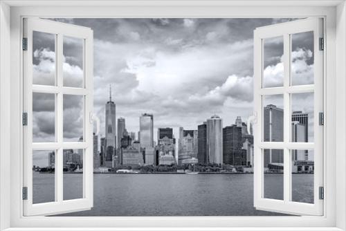Fototapeta Naklejka Na Ścianę Okno 3D - panoramic views of the New York City Manhattan