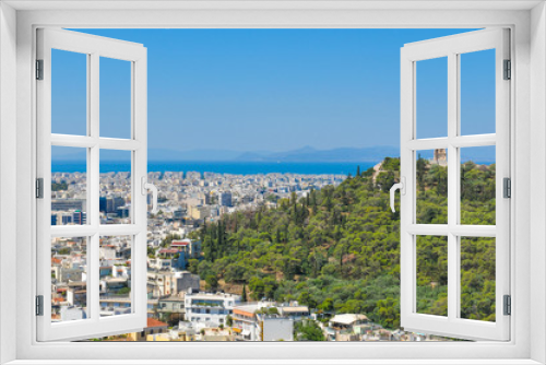 Fototapeta Naklejka Na Ścianę Okno 3D - View of Athens, Greece