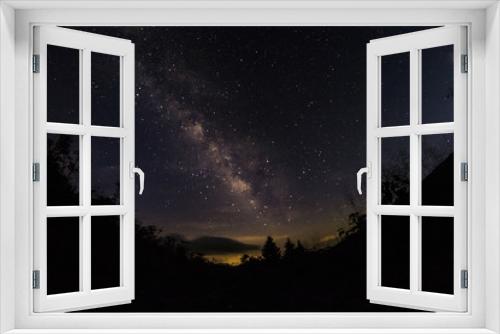 Fototapeta Naklejka Na Ścianę Okno 3D - Milky way nights