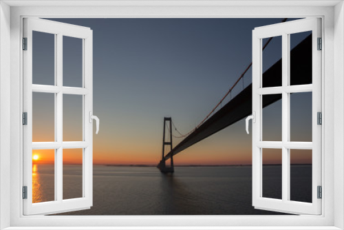 Fototapeta Naklejka Na Ścianę Okno 3D - Öresundbrücke bei Sonnenaufgang