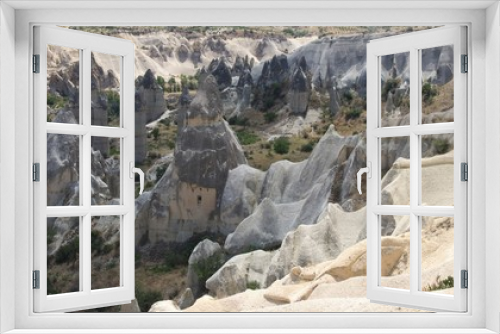 Fototapeta Naklejka Na Ścianę Okno 3D - Fairy Chimneys in Cappadocia, Goreme, 2017