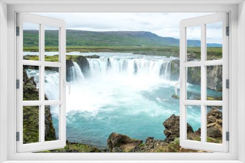 Fototapeta Naklejka Na Ścianę Okno 3D - Beautiful Godafoss waterfall in Iceland