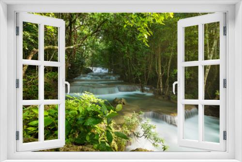 Fototapeta Naklejka Na Ścianę Okno 3D - beautiful waterfall in Thailand
