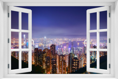 Fototapeta Naklejka Na Ścianę Okno 3D - Panorama of Hong Kong city