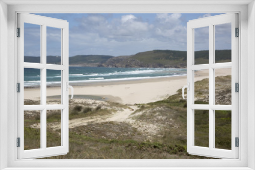 Fototapeta Naklejka Na Ścianę Okno 3D - Rostro Beach; Finisterre; Costa de la Muerte; Galicia