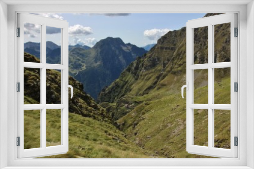 Fototapeta Naklejka Na Ścianę Okno 3D - Coca hut and Coca peak, Oroie Alps, Bergamo, Italy