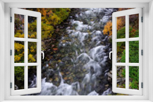 Fototapeta Naklejka Na Ścianę Okno 3D - Schlucht der Driva im Herbst, Dovrefjell, Norwegen