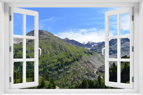 Fototapeta Naklejka Na Ścianę Okno 3D - Kaunergrat Ötztaler Alpen Tirol