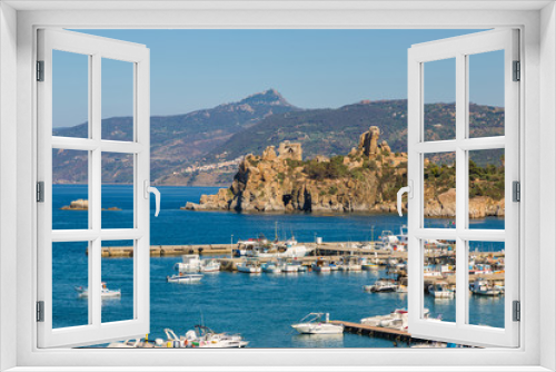 Fototapeta Naklejka Na Ścianę Okno 3D - Coast of Cefalu in Sicily, Italy