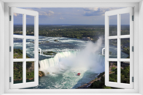 Fototapeta Naklejka Na Ścianę Okno 3D - Niagara Falls, aerial view, Canada
