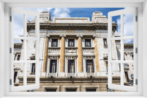 Fototapeta Naklejka Na Ścianę Okno 3D - Government Palace Palacio Legislativo in Montevideo, Uruguay