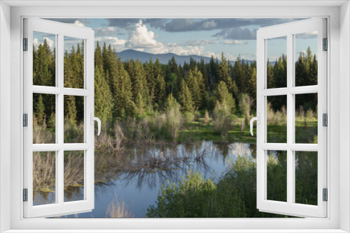 Fototapeta Naklejka Na Ścianę Okno 3D - wyoming lake