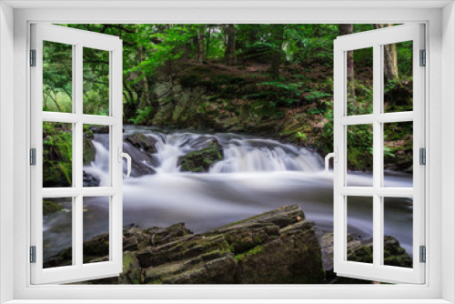 Fototapeta Naklejka Na Ścianę Okno 3D - Wasserfall Selkefall - Harz